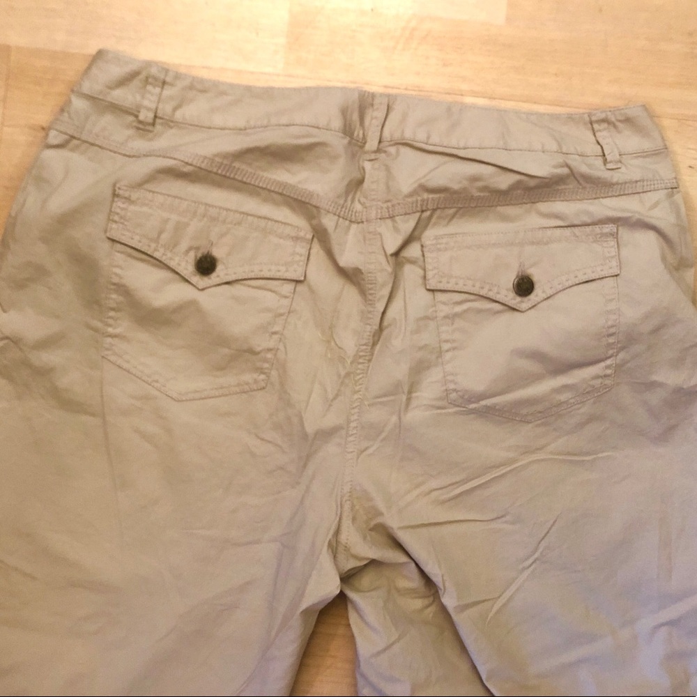 Lt Tan INC Adjustable 3/4 or Full Length Pants - Picture 3 of 6